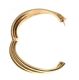 9CT GOLD TRIPLE ROW BANGLE at Ross's Online Art Auctions