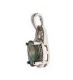 STERLING SILVER AND GREEN GEMSTONE PENDANT at Ross's Online Art Auctions