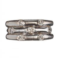 18CT WHITE GOLD AND DIAMOND RING BY CEDRIC JONES WITH BOX at Ross's Online Art Auctions