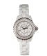 CHANEL 'J12' WHITE CERAMIC AND DIAMOND LADY'S WRIST WATCH at Ross's Online Art Auctions