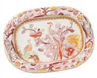 VICTORIAN GLAZED CERAMIC JEWELLERY DISH BY ASHWORTH BROS, HANLEY at Ross's Online Art Auctions