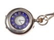 SILVER LADY'S HALF-HUNTER POCKET WATCH ON A STERLING SILVER HEAVY LINK CHAIN at Ross's Online Art Auctions