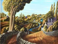 OVER THE HILL by George Callaghan at Ross's Online Art Auctions