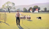 SHEEP TRIALS by Gregory Moore at Ross's Online Art Auctions
