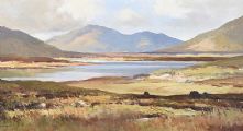 LOUGH INAGH, CONNEMARA, COUNTY GALWAY by Maurice Canning Wilks ARHA RUA at Ross's Online Art Auctions
