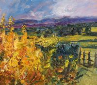 THE MOURNES, COUNTY DOWN by Robert Bottom RUA at Ross's Online Art Auctions