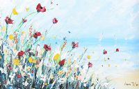 WILD FLOWERS BY THE SEA by Lorna Millar at Ross's Online Art Auctions