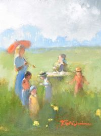 THE PICNIC by Tom Quinn at Ross's Online Art Auctions