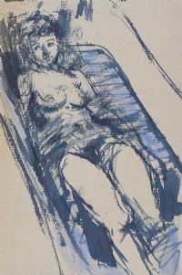 FEMALE BATHING by Colin Middleton RHA RUA at Ross's Online Art Auctions