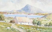 MUCKISH MOUNTAIN FROM ATLANTIC DRIVE, DONEGAL by Rowland Hill RUA at Ross's Online Art Auctions