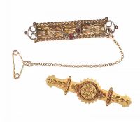 TWO VICTORIAN BROOCHES (9CT&15CT) at Ross's Online Art Auctions