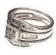 18CT WHITE GOLD AND DIAMOND COMBINED RING at Ross's Online Art Auctions