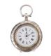 TWO SILVER ENGRAVED FOB WATCHES at Ross's Online Art Auctions