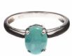 STERLING SILVER AND MARBLED GREEN GEMSTONE RING at Ross's Online Art Auctions
