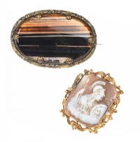 COLLECTION OF TWO BROOCHES at Ross's Online Art Auctions