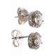 18CT WHITE GOLD AND DIAMOND HALO CLUSTER EARRINGS at Ross's Online Art Auctions
