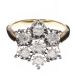 9CT GOLD AND DIAMOND CLUSTER RING at Ross's Online Art Auctions