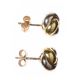 PAIR OF 18CT GOLD KNOT EARRINGS WITH 9CT GOLD BACKS at Ross's Online Art Auctions