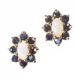 FOUR PAIRS OF 9CT GOLD CLUSTER EARRINGS at Ross's Online Art Auctions