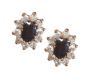 FOUR PAIRS OF 9CT GOLD CLUSTER EARRINGS at Ross's Online Art Auctions