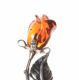 STERLING SILVER AND AMBER ROSE BROOCH at Ross's Online Art Auctions