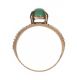 9CT GOLD AND GREEN STONE RING at Ross's Online Art Auctions