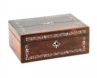 ROSEWOOD SEWING BOX at Ross's Online Art Auctions