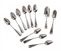 SILVER COFFEE SPOONS at Ross's Online Art Auctions