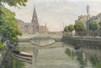 THE RIVER LEE, CORK CITY, IRELAND by Padraig H. Marrinan RUA at Ross's Online Art Auctions