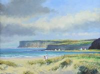 BALLYCASTLE STRAND by Norman J. McCaig at Ross's Online Art Auctions