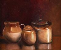 TERRACOTTA POTS by Deirdre M. Shanny at Ross's Online Art Auctions