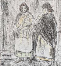 BELFAST WOMEN by Gladys Maccabe HRUA at Ross's Online Art Auctions