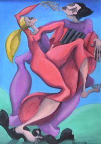 THE DANCERS by Katherine Liddy at Ross's Online Art Auctions