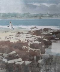 BALLYCASTLE BAY by David Evans RUA at Ross's Online Art Auctions