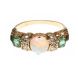 18CT GOLD EMERALD, OPAL AND DIAMOND RING at Ross's Online Art Auctions