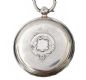 ENGRAVED STERLING SILVER GENT'S OPEN-FACED POCKET WATCH at Ross's Online Art Auctions