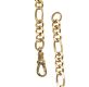 9CT GOLD FIGARO-LINK CHAIN AND COLOURED STONE FOB at Ross's Online Art Auctions