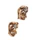18CT GOLD DIAMOND-SET DROP EARRINGS IN A CROWN DESIGN at Ross's Online Art Auctions