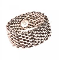 TIFFANY & CO STERLING SILVER MESH RING at Ross's Online Art Auctions