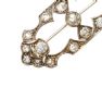 EDWARDIAN WHITE GOLD PIERCED BROOCH SET WITH DIAMONDS at Ross's Online Art Auctions