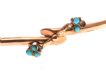 9CT ROSE GOLD AND TURQUOISE BANGLE at Ross's Online Art Auctions