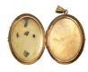 VICTORIAN 14CT GOLD LOCKET SET WITH CARVED AMETHYST, SEED PEARL AND DIAMOND at Ross's Online Art Auctions