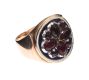 9CT GOLD RING SET WITH GARNET at Ross's Online Art Auctions