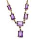 9CT GOLD NECKLACE SET WITH AMETHYST at Ross's Online Art Auctions