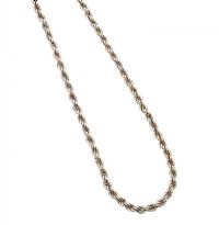 STERLING SILVER ROPE-LINK CHAIN at Ross's Online Art Auctions
