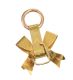 ANTIQUE ENGRAVED 18CT GOLD BOW PENDANT/ATTACHMENT ON A 9CT ROSE GOLD RING at Ross's Online Art Auctions
