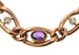 15CT GOLD AMETHYST AND DIAMOND BRACELET at Ross's Online Art Auctions