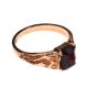 9CT ROSE GOLD RING SET WITH GARNET at Ross's Online Art Auctions