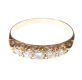 9CT GOLD AND DIAMOND FIVE STONE RING at Ross's Online Art Auctions
