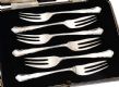 BOXED SET OF SIX STERLING SILVER FORKS at Ross's Online Art Auctions